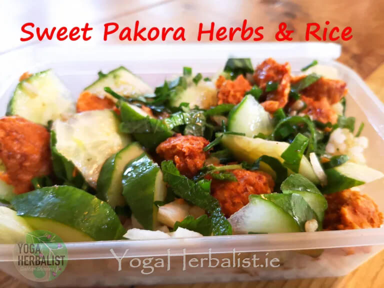 Recipe: Sweet Pakora Herbs & Rice