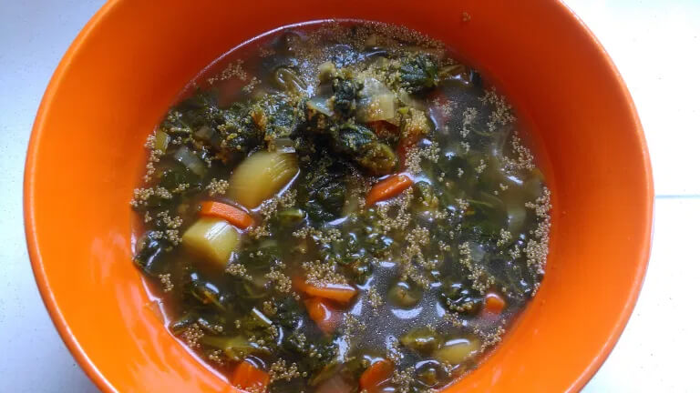Recipe: Nettle & Amaranth Calcium Soup