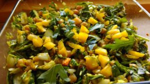 Chickpea Rocket Salad with a Twist