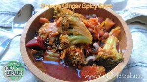 Orange Ginger Spicy Bean Stew